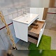 Бриклаер Мебель для ванной Брайтон 70 (Mario) белая матовая/дуб кера – картинка-34